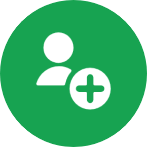 user with plus sign icon