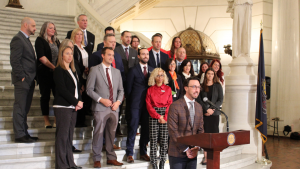 IA&B Chair Andrew Enders speaking in favor of HB 1972, SB 1074