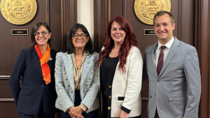 (l to r) IA&B VP-Advocacy Claire Pantaloni, Rep. Jill Cooper, IA&B Vice Chair Kate Dawson, IA&B Government Affairs Director John Savant